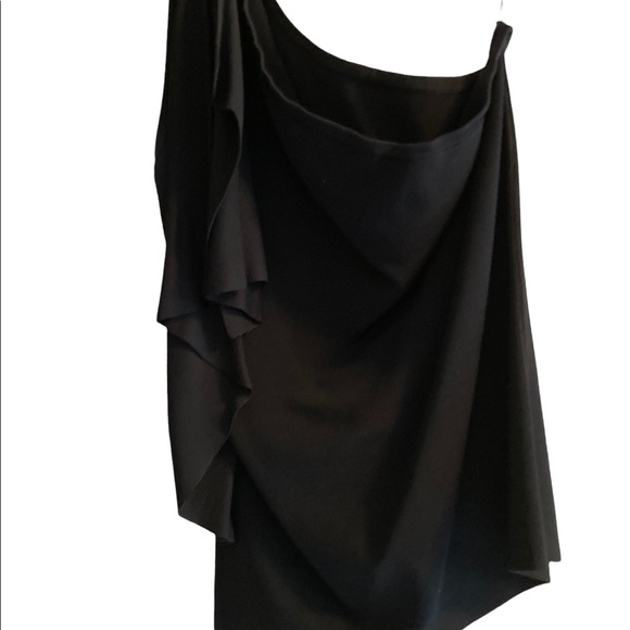 Per se Black One Shoulder Top - Picture 6 of 10